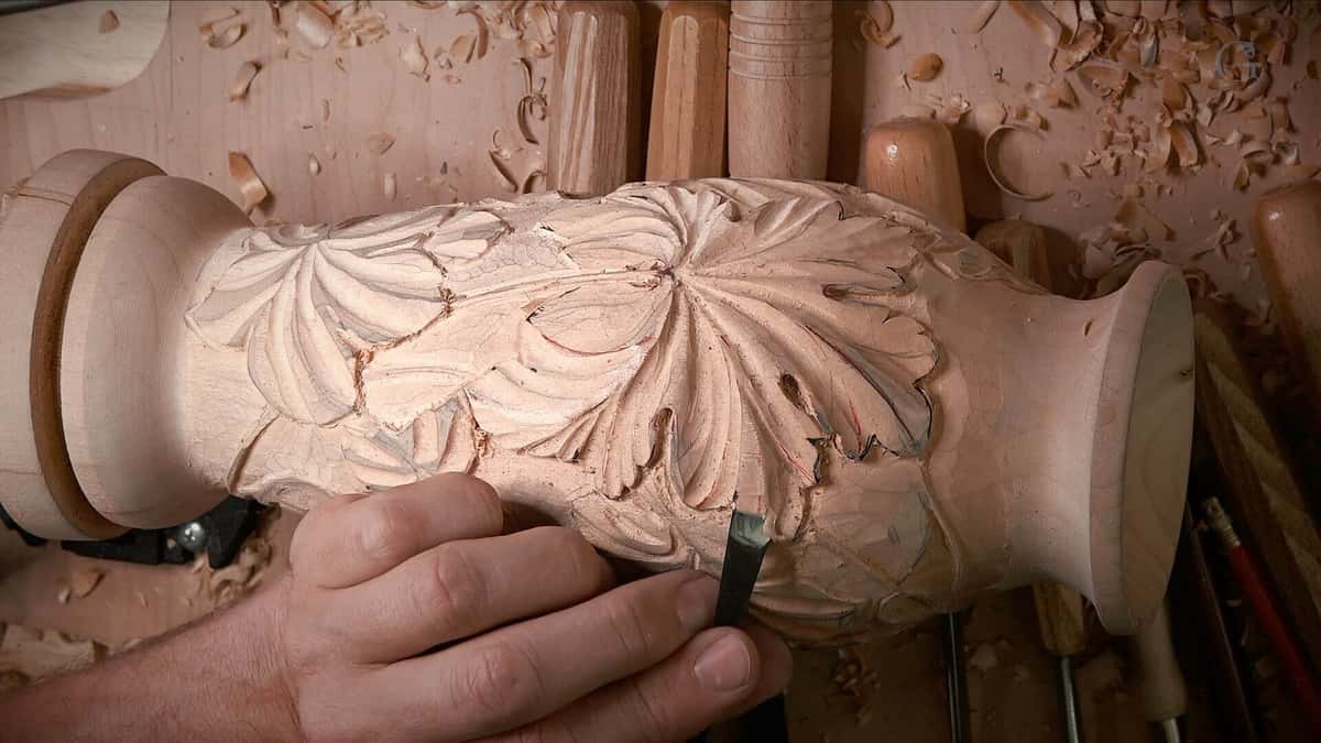 Wood Carving on WoodTurning, Carving Texture & Patterns into Turned Bowls, Woodturning, Scrolling, and Carving, Wood Turning & Carving, Wood turning & Wood Carving, What machine is used for wood turning?, carving wood&nbsp;turnings, carving on&nbsp;woodturning, worst&nbsp;wood&nbsp;for&nbsp;turning, carving&nbsp;texture in&nbsp;wood, texturing&nbsp;wood&nbsp;turnings, best&nbsp;wood&nbsp;for&nbsp;turning, wood&nbsp;for&nbsp;turning on&nbsp;lathe, wood turning&nbsp;mahogany, how to carve grape leaves on vase,wood vases, natural wood&nbsp;vase, wooden&nbsp;vase, turned wooden vases, wood bud&nbsp;vase, rustic wood&nbsp;vase, mango wood&nbsp;vase, wood&nbsp;vase&nbsp;set, learn to carve wood vase with grape leaves.