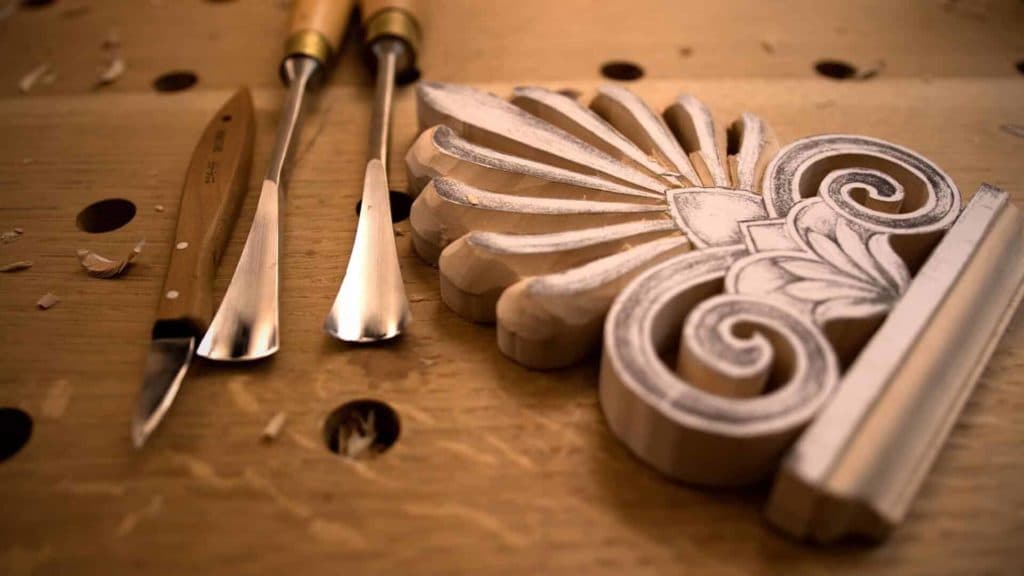Carving Greek Acroterion 2
