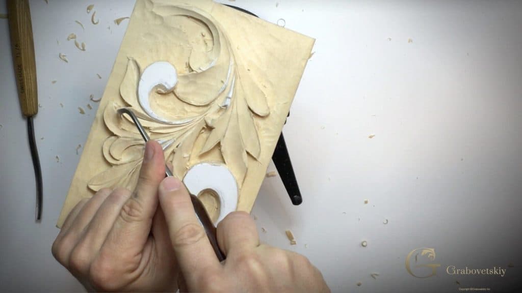 Carving Greek Acanthus Leaf 6