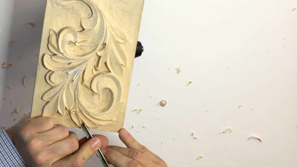Carving Greek Acanthus Leaf 8