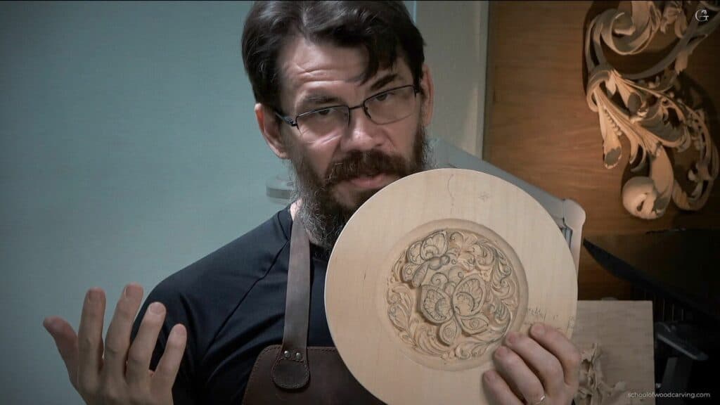 Carving Plate with Butterflies 7