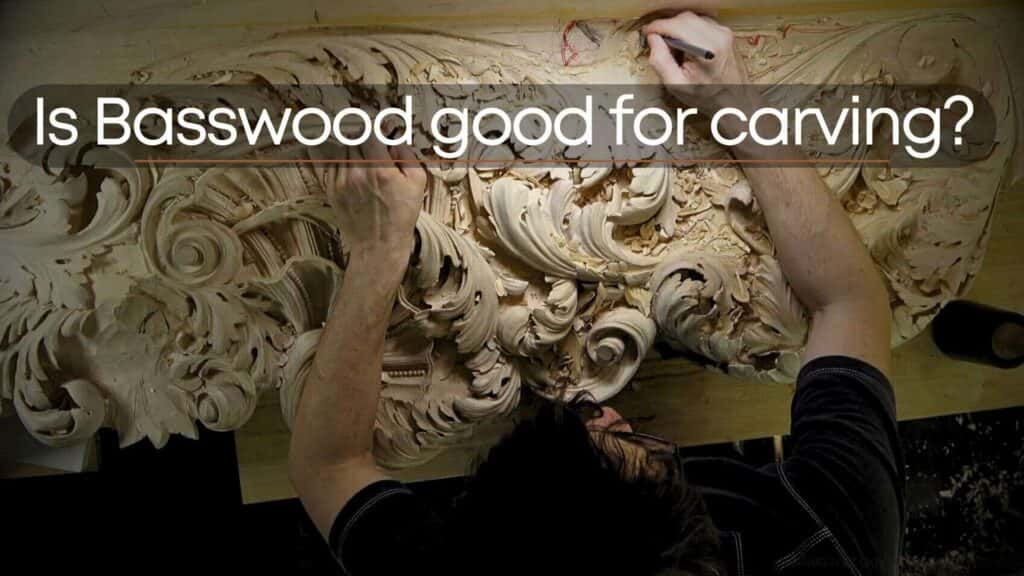 Carving a large thick basswood panel with a gouge
