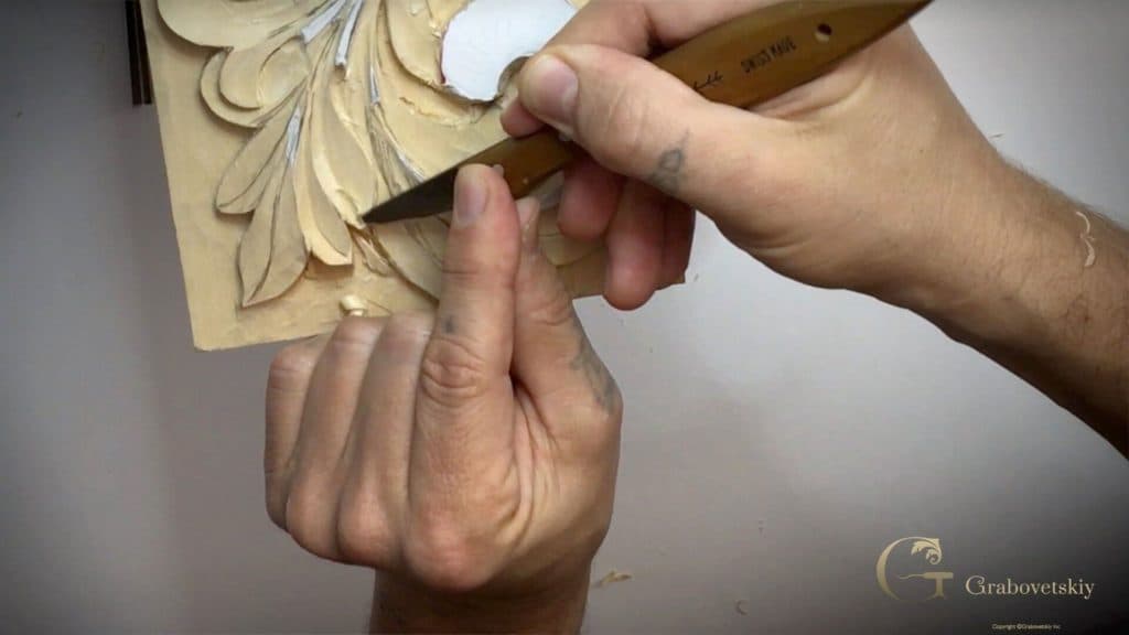 Carving Greek Acanthus Leaf 5
