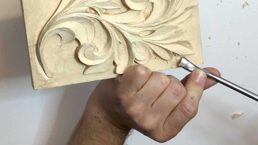 Carving Greek Acanthus Leaf 10