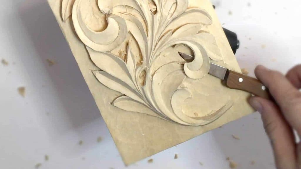 Carving Greek Acanthus Leaf 11
