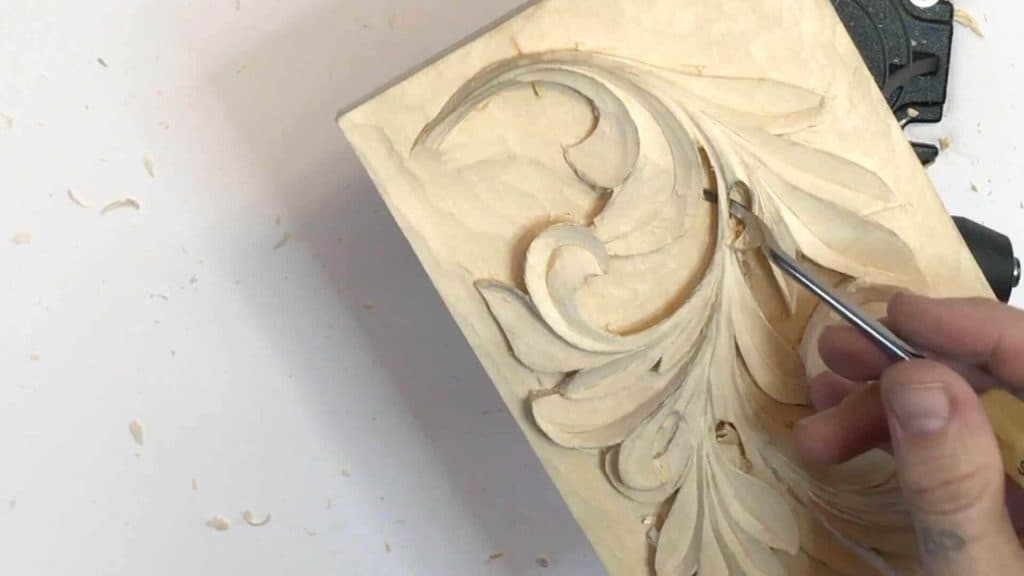 Carving Greek Acanthus Leaf 12