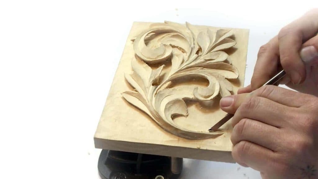 Carving Greek Acanthus Leaf 14