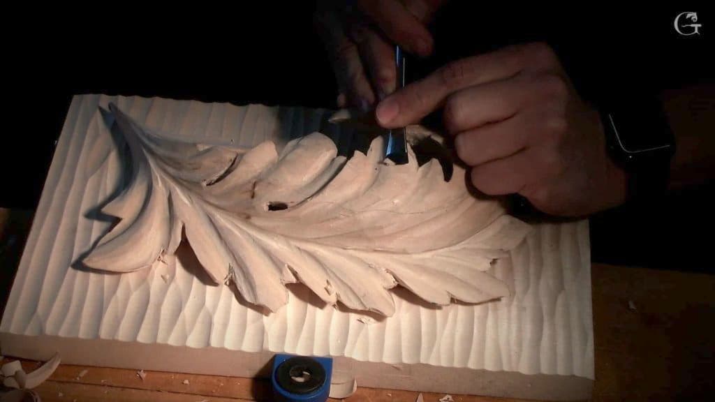 Carving Byzantine Acanthus Leaf 10