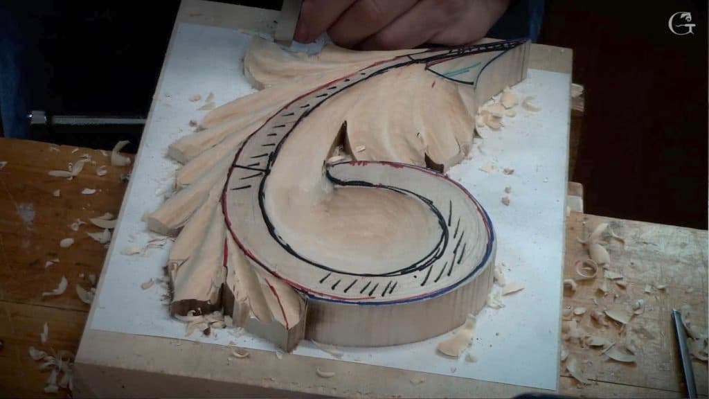 Carving Byzantine Acanthus Leaf 4