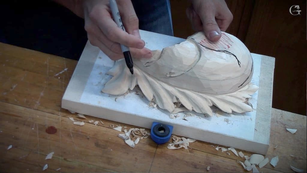 Carving Byzantine Acanthus Leaf 7