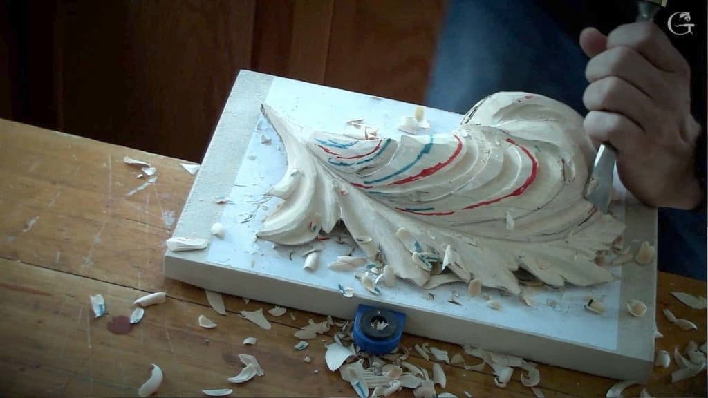 Carving Byzantine Acanthus Leaf 8
