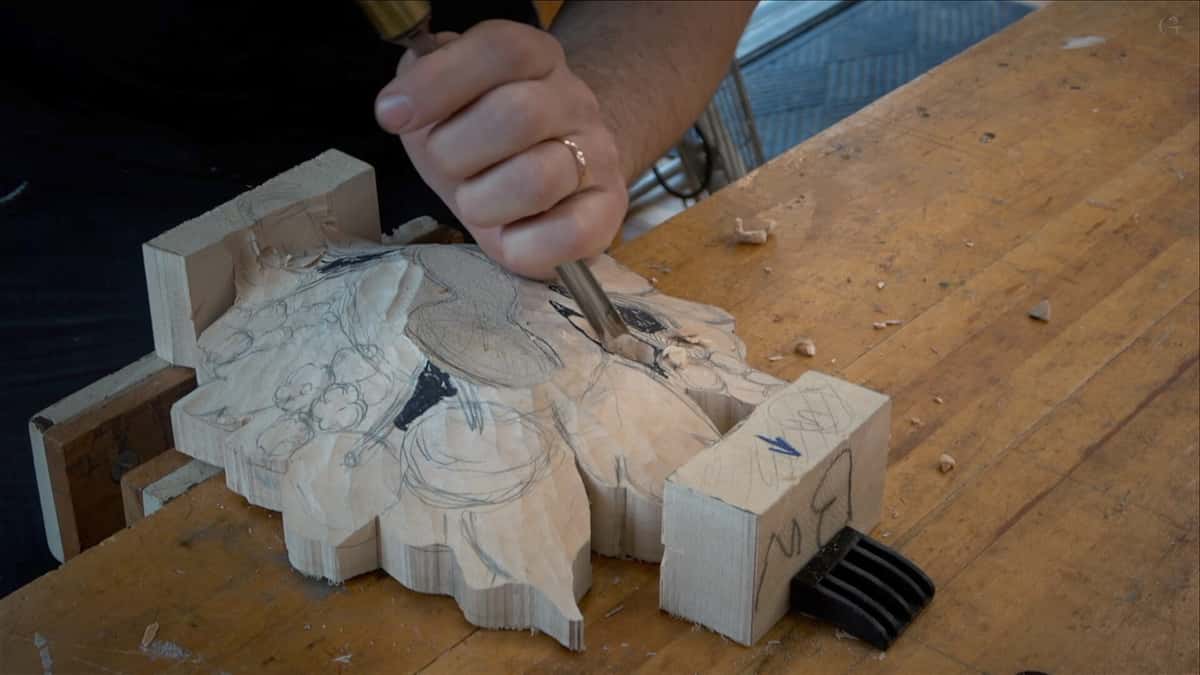 Carving Grinling Gibbons - Maine