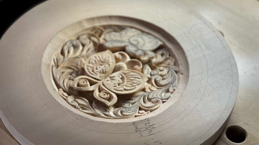 Carving Plate with Butterflies 8