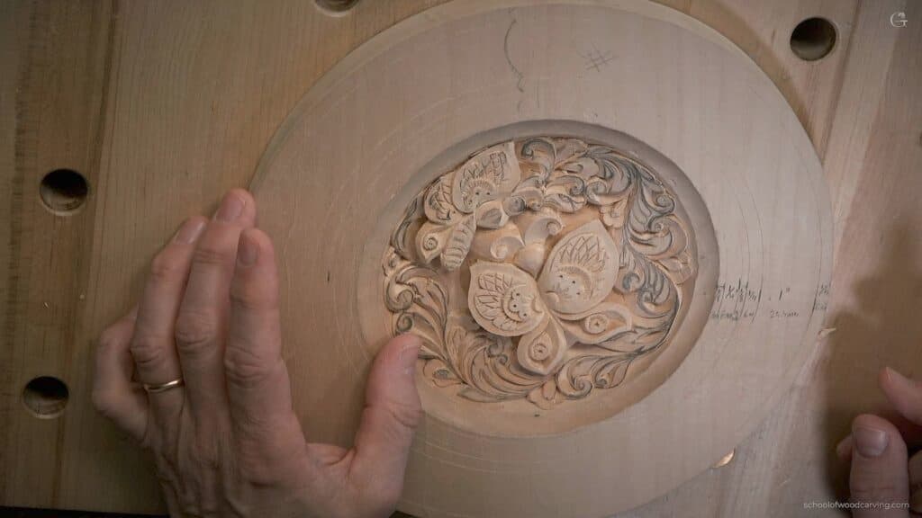 Carving Plate with Butterflies 10