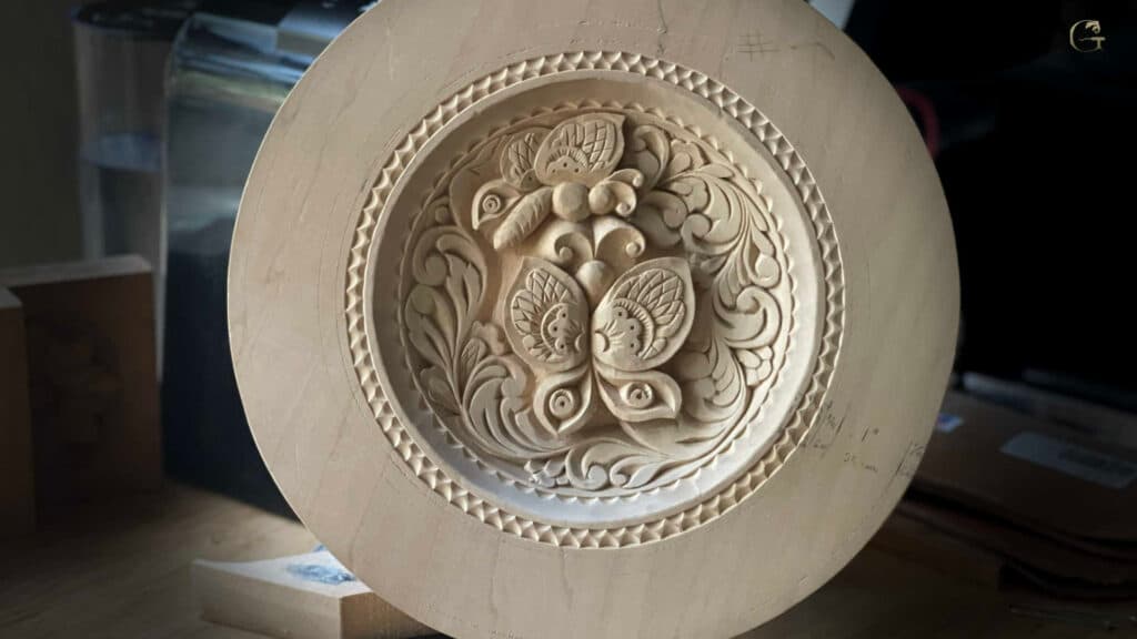 Carving Plate with Butterflies 11