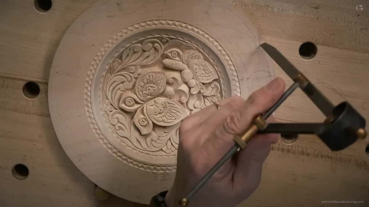 Dividers walk the rim off in six equal steps, and that is where twelve curves come from