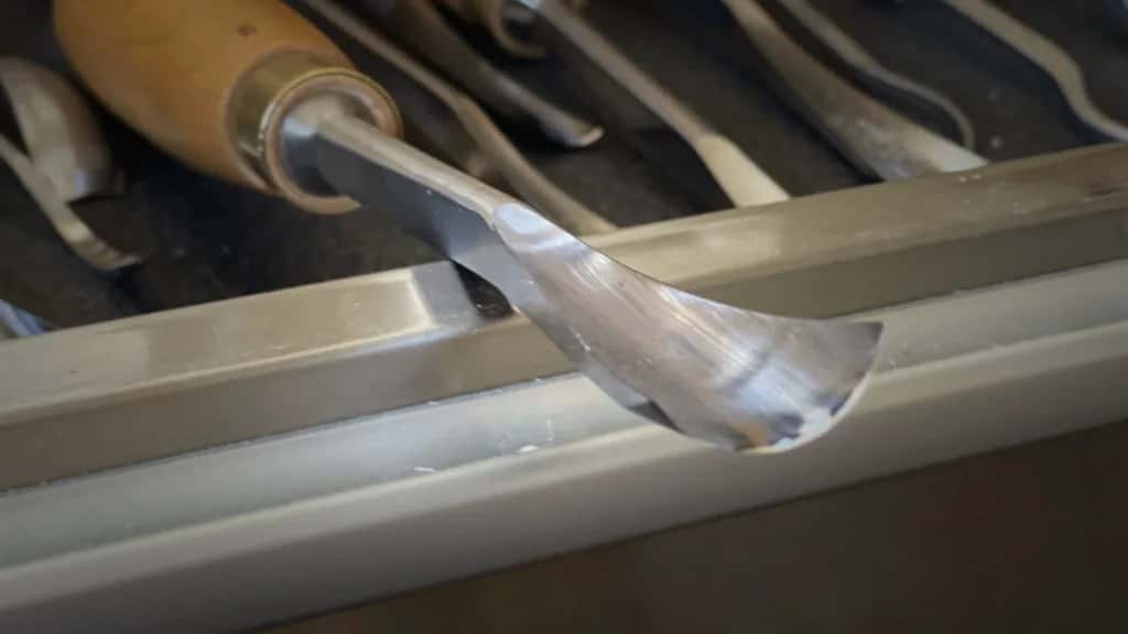 A gouge edge