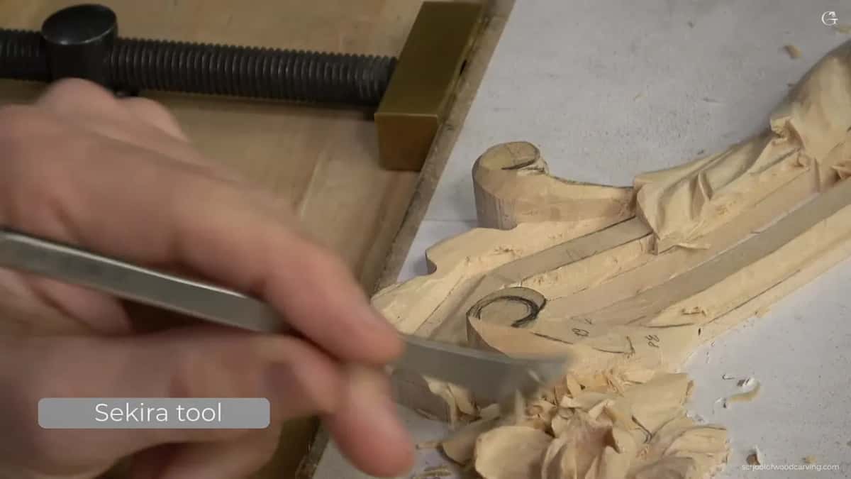 Running the same blade in underneath the movement.