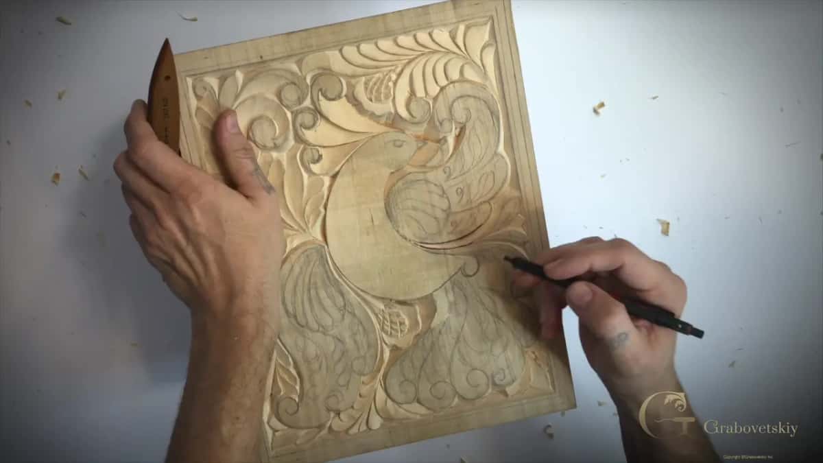 Wings or tail? The tail wins, and the pencil goes back on.