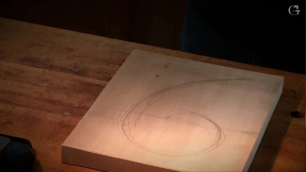 Blank with its first swirl, untouched