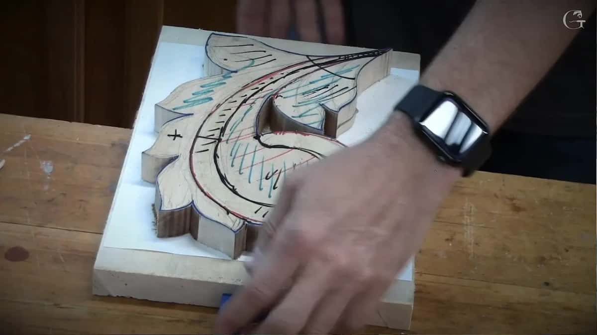 Passing a hand over the blank