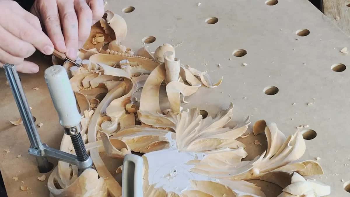 The small ridges left on the surface, which catch light the way a cut stone does and are never sanded away.