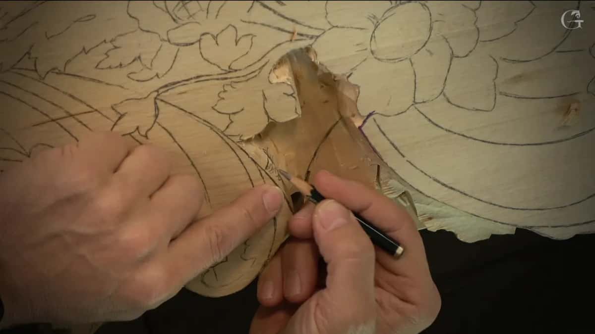 Redrawing the line beside torn grain