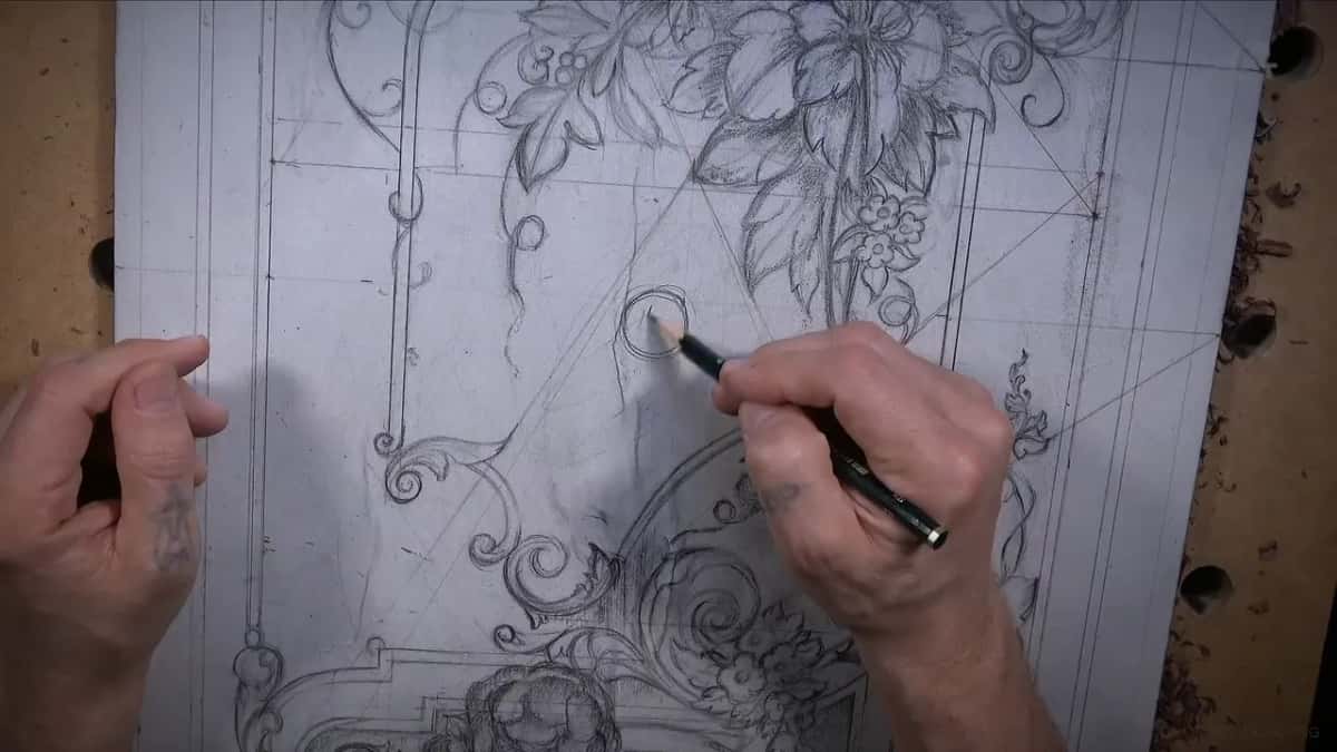 Paper drawing still whole here