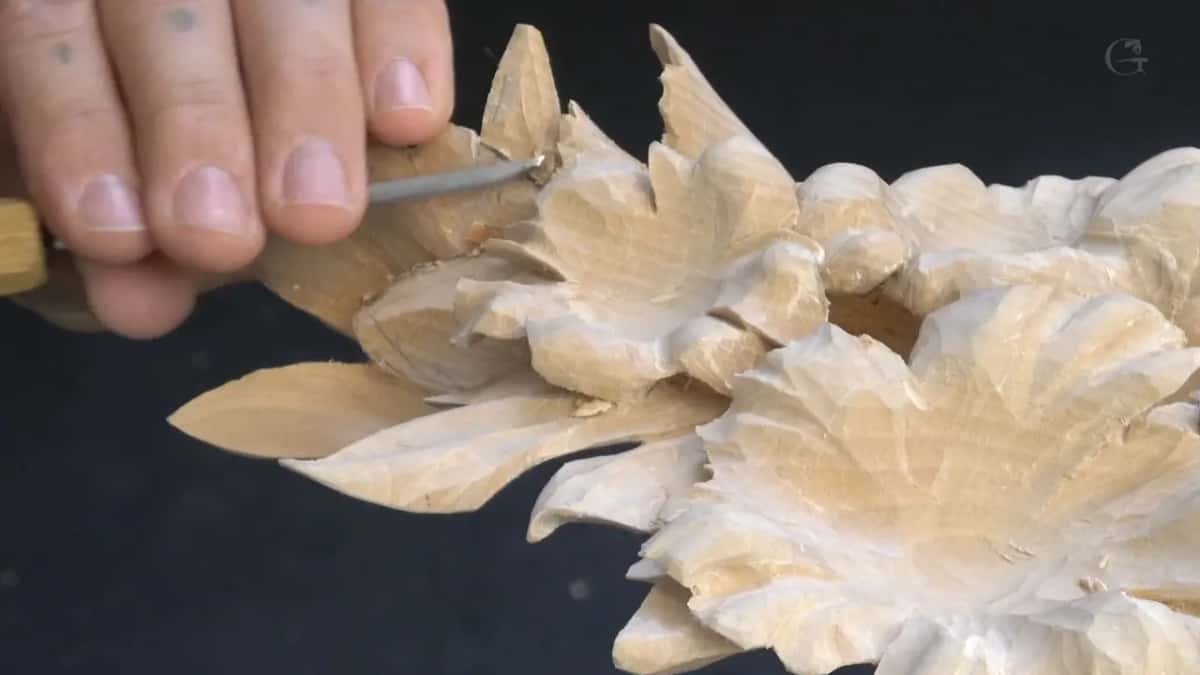Clearing waste from underneath before it hides the thickness.