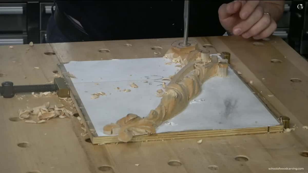 Overhead view of the panel.