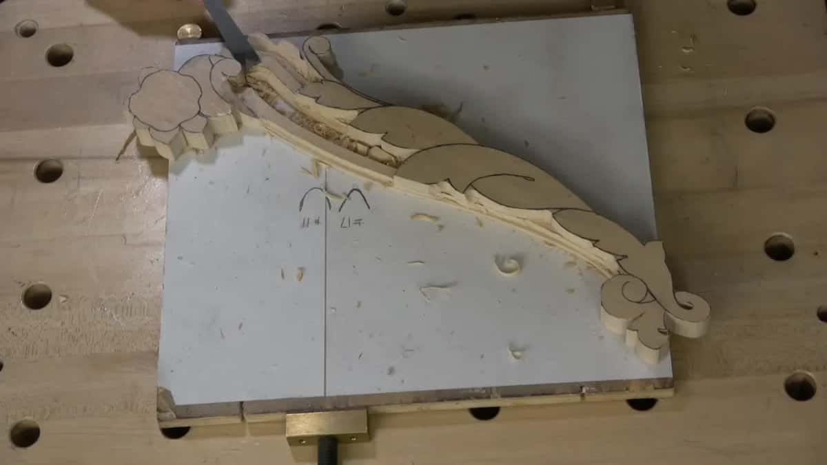 Chips everywhere, moulding still rough.