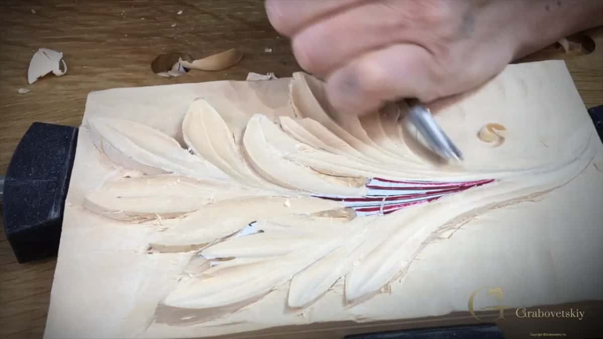 Hand and gouge over the middle.