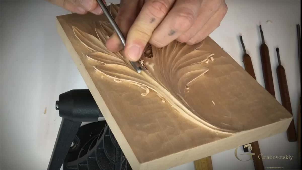 Bent blade in a tight spot.