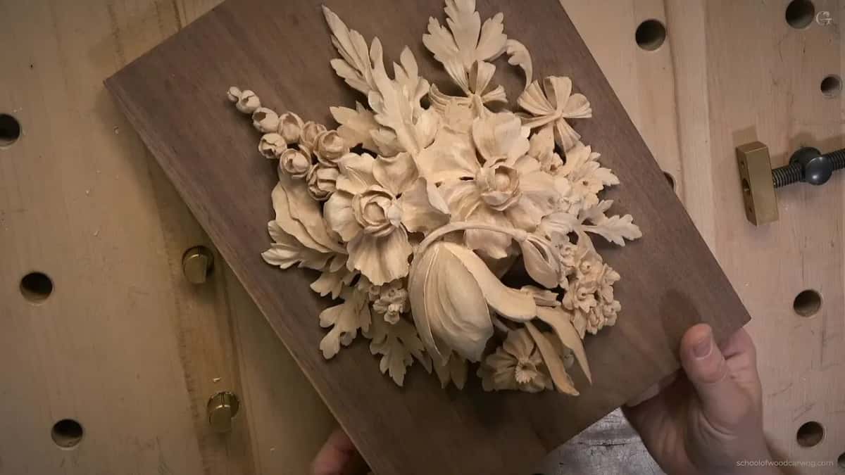 Tulip at the bottom, the board angled in both hands