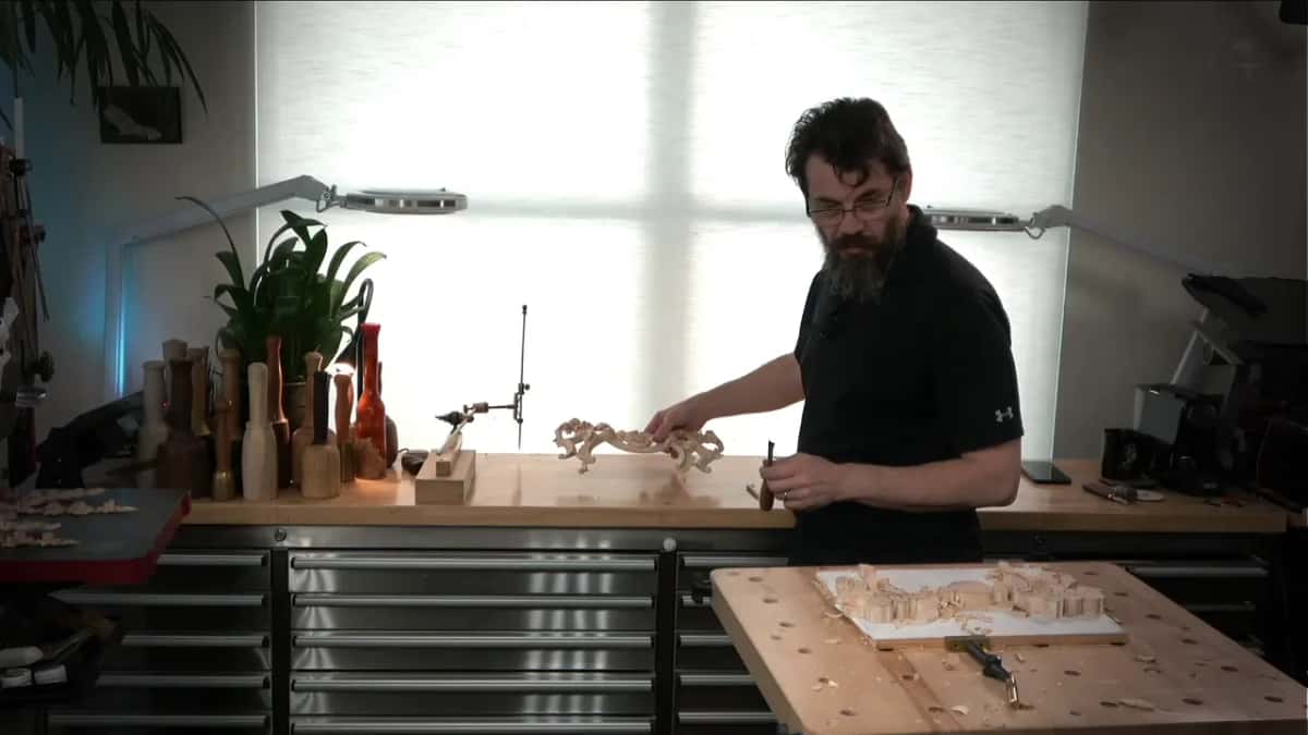 The first panel checked for a slope before the same shape is repeated on the new block, and there is none