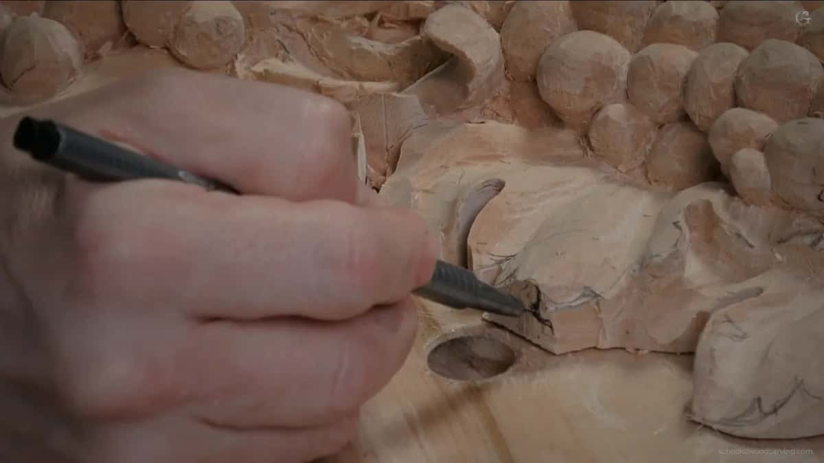 Small veiner opening a hollow through the middle of a lobe, started from nothing