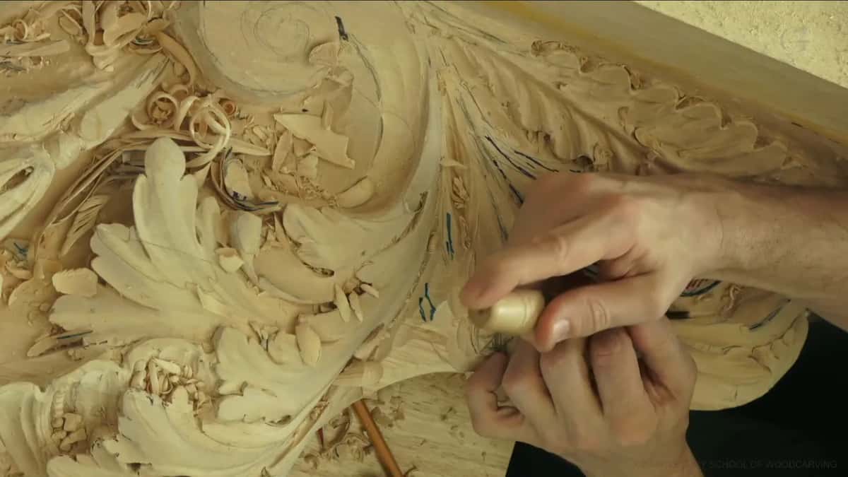 Short handle, two hands.