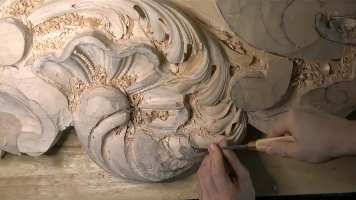 Pencil circles on rough blocks.