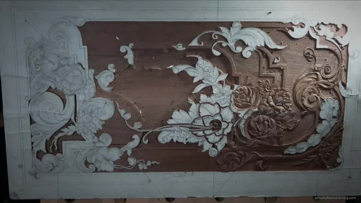 Looking down on the finished arrangement.