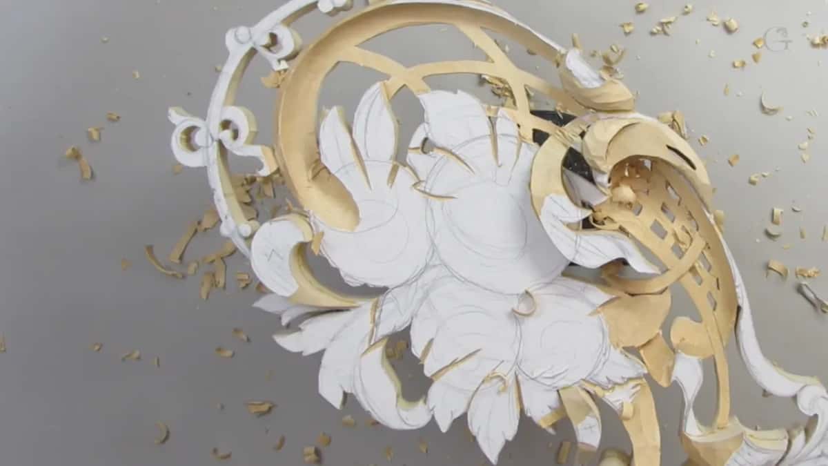 Shavings across the bench