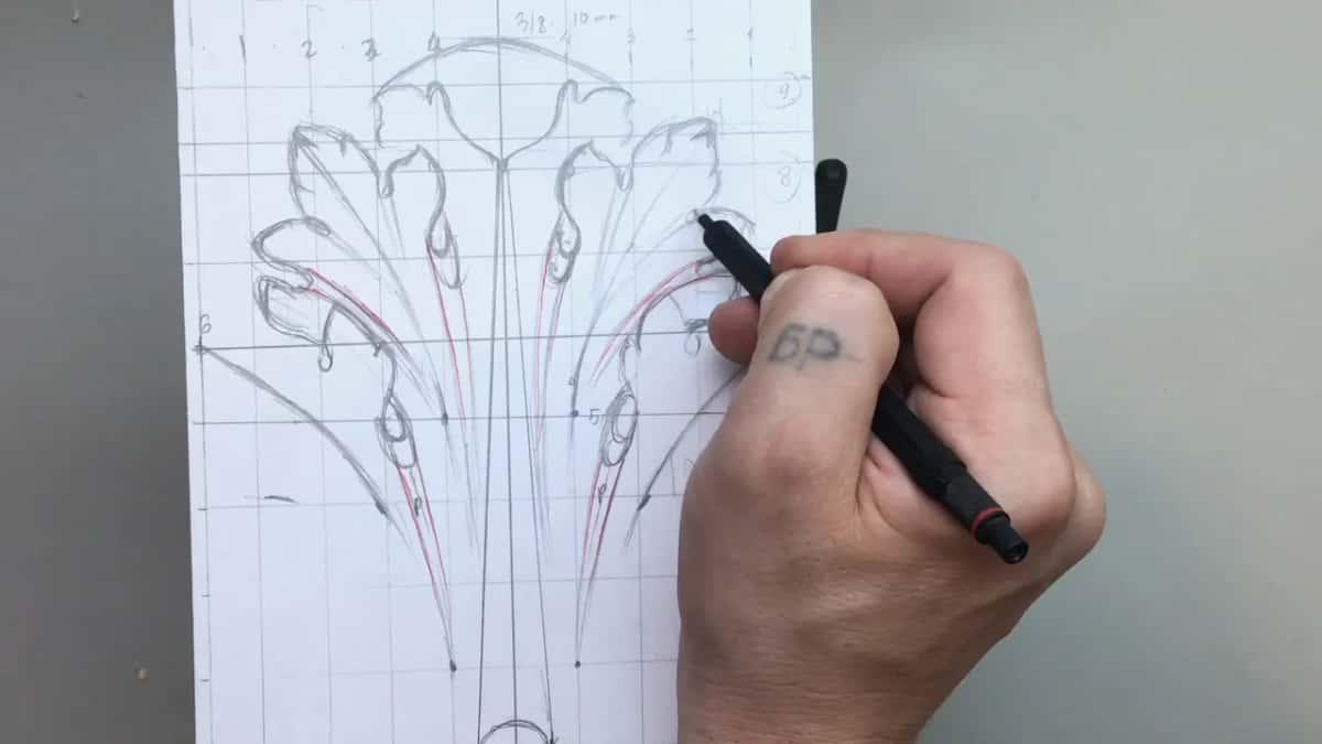 Red running through every pipe on the right hand side