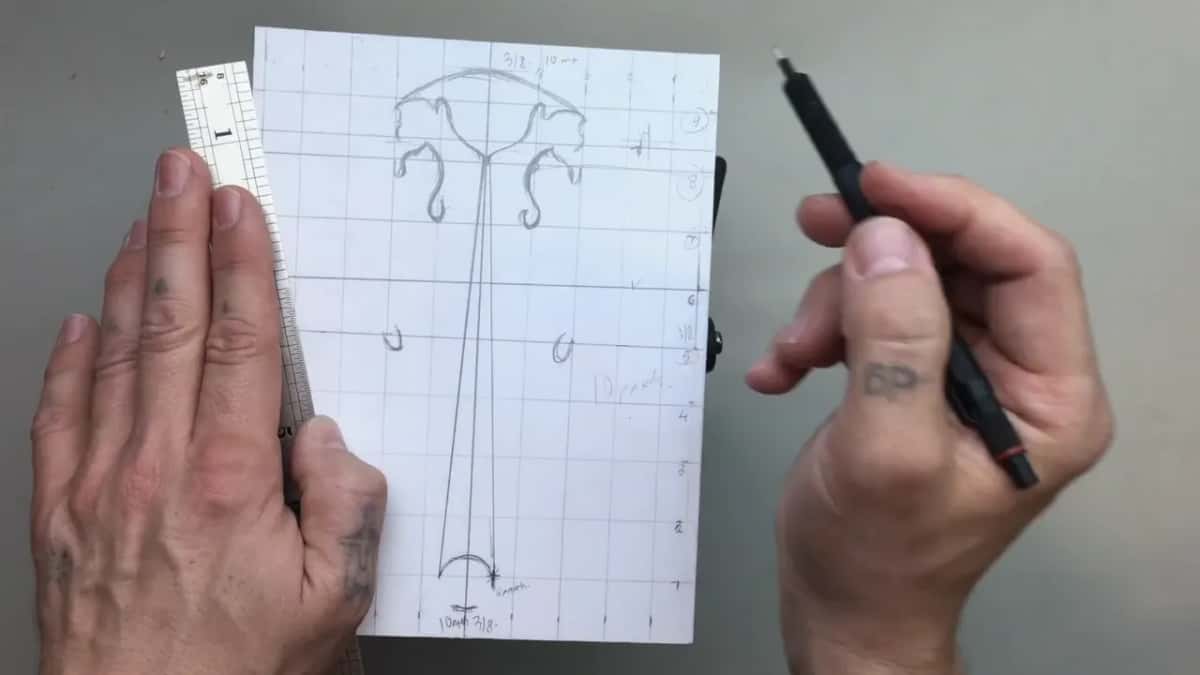 Rule held flat while the shape up there comes together