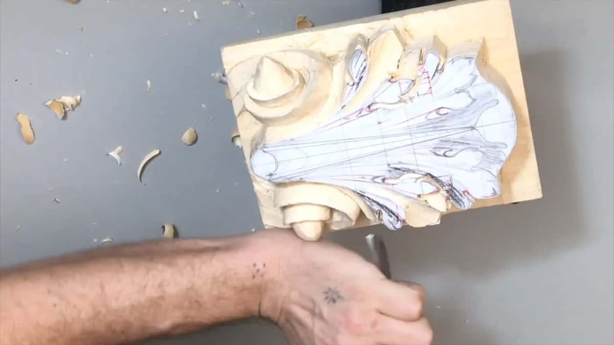 Sideways board with a forearm along its bottom edge