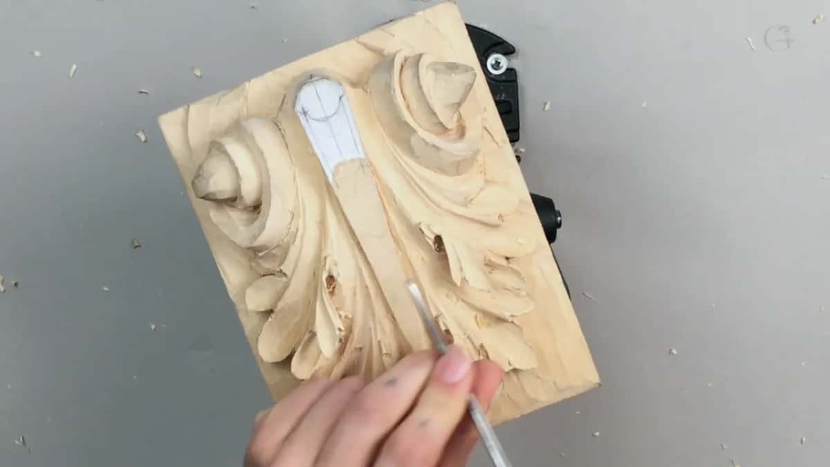 Handle riding clear above the work