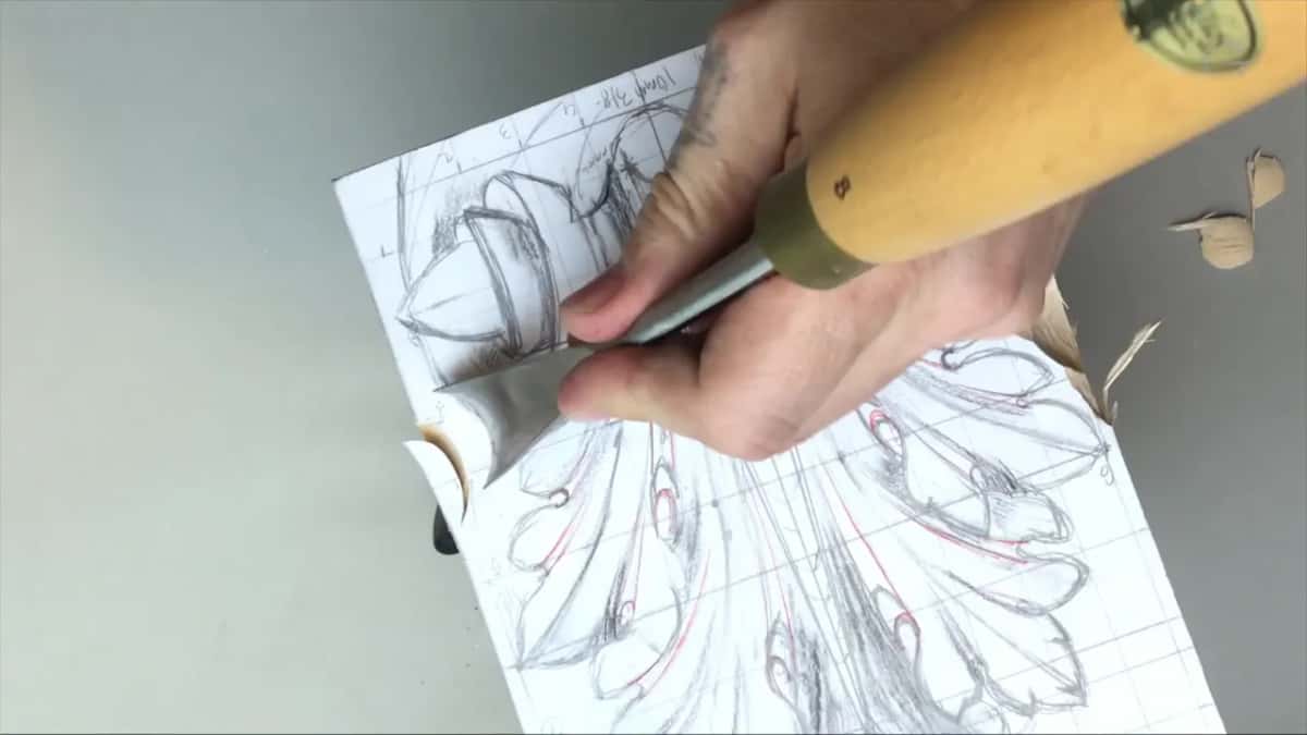 Wide gouge biting