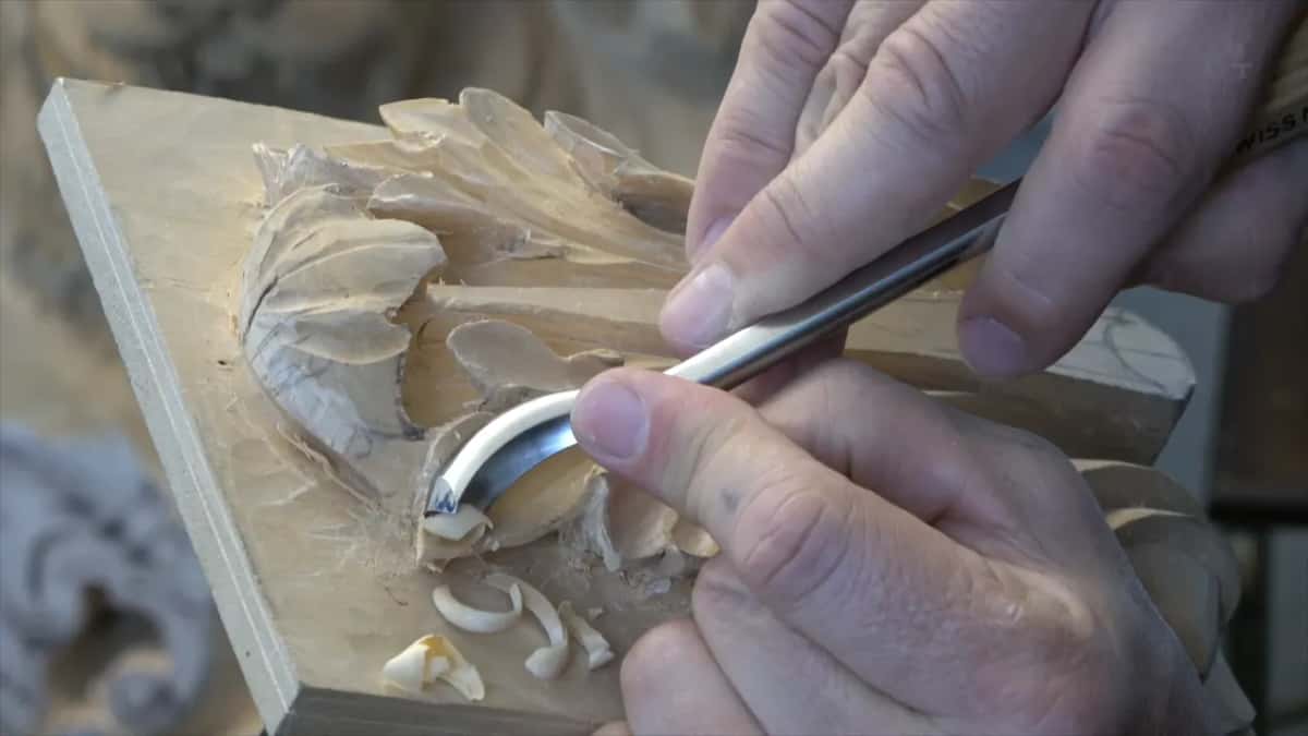 Shavings and a bright spoon