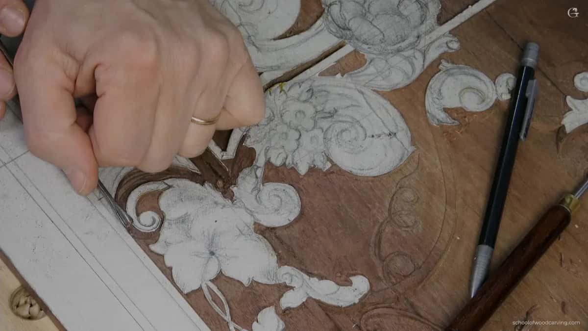 Hollow being cut at the flowers.