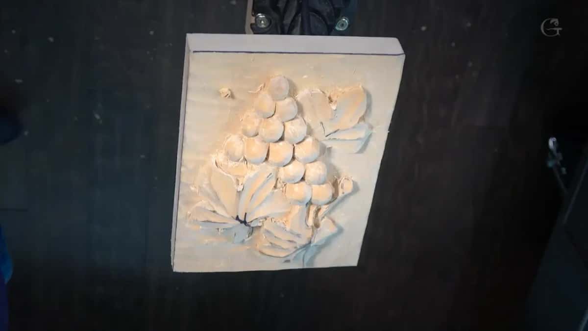Cluster and one leaf roughed out.