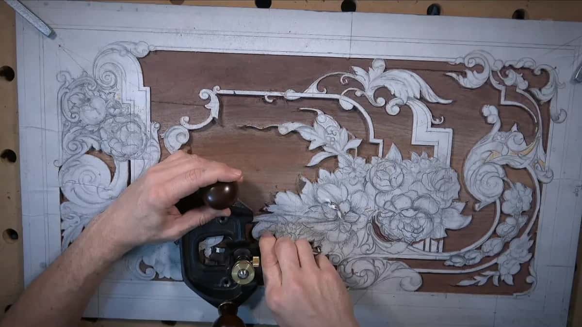 Whole panel seen from above