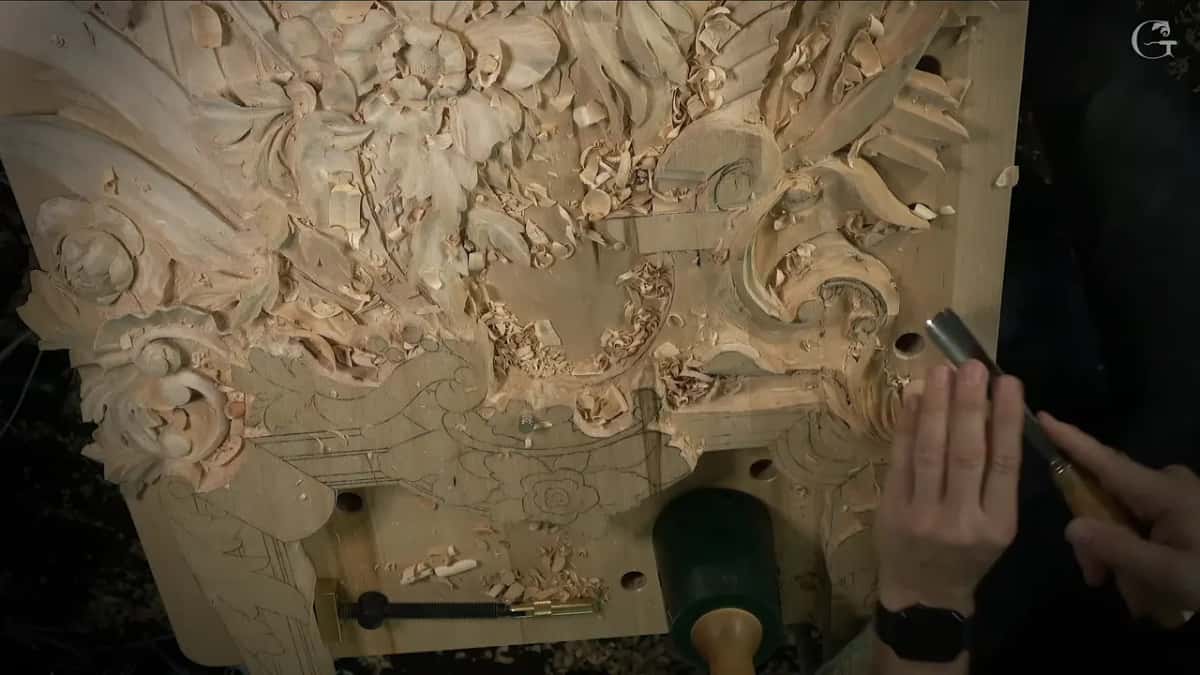 Whole panel from above